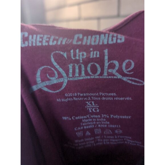 Cheech and Chong Up In Smoke 420 Maroon T-Shirt Size XL - Picture 3 of 3